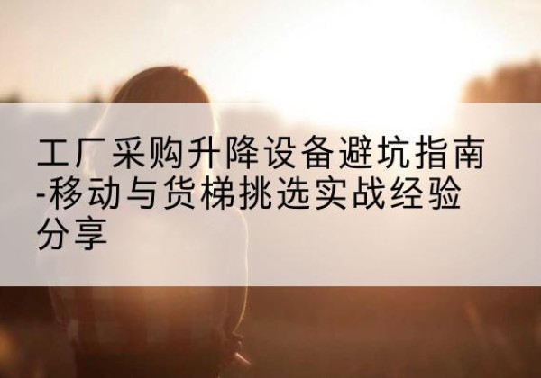 商洛移动式升降机怎么选-工厂采购升降设备避坑指南-移动与货梯挑选实战经验分享